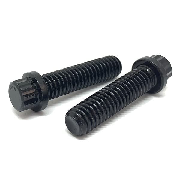 Boltsandnuts.Com Grade 9, 3/4"-10 Flange Bolt, Black Oxide Alloy Steel, 2 in L, 2 PK 75C200BFL12PL-2 - main